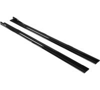 Front Bumper Spoiler Car Side Skirt 8 Pcs Winglet Splitters Spoiler For Mercedes For Benz W205 W204 W203 C Class C200 C250 C300 C350 C63 For AMG Splitter(Black)