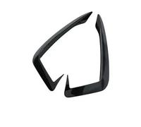 Front Bumper Spoiler For A4 B9 2017 2018 2019 Car Front Bumper Wind Knife Grille Trim Cover Fog Lamp Strip Stickers Body Kits Tuning Accessories(A Model Black)