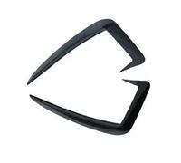 Front Bumper Spoiler For A4 B9 2017 2018 2019 Car Front Bumper Wind Knife Grille Trim Cover Fog Lamp Strip Stickers Body Kits Tuning Accessories(B Model Black)