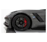 Front Bumper Spoiler For Chevy For Corvette C7 2014-2016 2017 2018 2019 2Pcs Front Wheel Eyebrow Trim Front Spoiler Body Splitter Kit Splitter(Glossy Black)