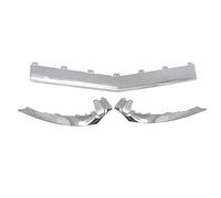 Front Bumper Spoiler For Mercedes For Benz E-Class W207 E350 E400 E550 2014-2017 Front Bumper Lip Body Kit Spoiler Protective Cover(Chrome Silver)