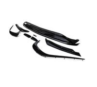 Front Bumper Spoiler For Mercedes For Benz W176 A200 A250 A45 For AMG 2016-2018 Front Bumper Lip Spoiler Splitters Canards Vents 8Pcs Splitter