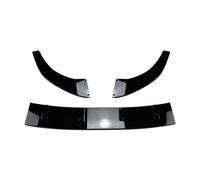 Front Bumper Spoiler For VW For Polo MK6 5 Door For Hatchback 2019-2022 Front Bumper Spoiler Lip Lower Splitter Blade(Glossy Black)