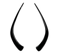 Front Bumper Spoiler Lip For Benz For CLA C118 X118 180 200 220 260 2 Pcs 2020 To Up Front Bumper Spoiler Splitter Air Vent Fog Lamp Grille Trim ABS(Gloss Black)