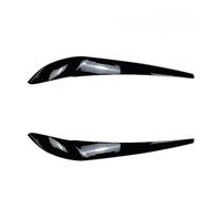 Front Bumper Spoiler Lip For BMW For X3 F25 For X4 F22014 To 2017 6 Front Headlight Eyebrow Eyelid Lamp Light Eyebrows Sticker By ABS Gloss Black(Gloss Black)