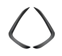 Front Bumper Spoiler Lip For BMW For X5 F15 M 2014 To 2018 Sport Front Bumper Lip Side Spoiler Fog Lamp Frames Cover Body By ABS Gloss Black Carbon Fiber(Carbon Look)