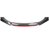 Front Bumper Spoiler Lip Splitter for Nissan Sunny 2011-2018, Car Body Kit Diffuser Protector Anti-Collision Fittings Front Splitter,carbon Fiber Red/F