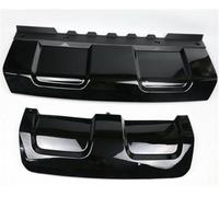 Front Bumper Spoiler+Rear Diffuser Lip Trailer Skid Plate Guard Tow Hook Cover For Range For Rover Sport 2014 2015 2016 2017 Car Rear Bumper Lip Diffuser