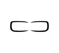 Front Bumper Spoiler Set For 1 Series For F20 For F21 2015-2019 Car Front Bumper Lip Splitter Spoiler Canard Air Knife Decorate Cover Trim(Gloss Black)