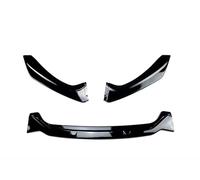 Front Bumper Spoiler Set For F20 For F21 118i 120d 120i For M135i For M140i LCI For M-Pack 2015-2019 Front Lip Accessories Spoiler Diffuser(Gloss Black)