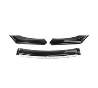 Front Bumper Spoiler Set Universal Front Bumper Lip Body Kit Spoiler Decorative Strip Bumper Canard Lip Splitter 3-section Accessori(Black White)