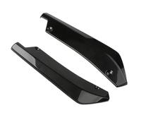 Front Bumper Spoilers 1 Pair Universal Car Front Rear Bumper Strip Lip Spoiler Diffuser Separator Scratch Protection Winglets Side Skirt Extension(Black)