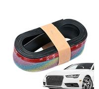 Front Bumper Strip | Side Skirt Car Front Lip | Flexible Rubber Body Trim, Adhesive Protection Tool for Outing Traveling Vehicle Exterior Use