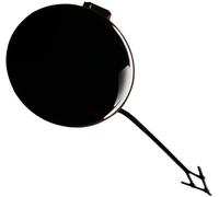 Front Bumper Tow Hook Cap Towing Eye Cover Compatible for Audi A6 2012 2013 2014 2015 4G0807241 4G0807241GRU Right Passenger Side(Black)