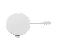 Front Bumper Tow Hook Cover for Audi A4 B8 2008-2012 8K0807241 8K0807241GRU, Car Towing Eye Cap ABS Plastic Trailer Hitch Covers Replacement Accessory,A/white