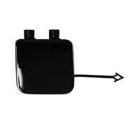 Front Bumper Tow Hook Cover for Audi A4 B9 2017-2019 8W5807441 8W5807441GRU, Car Towing Eye Cap ABS Plastic Trailer Hitch Covers Replacement Accessory,B/black