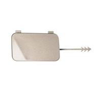 Front Bumper Tow Hook Cover for Audi Q5 2008-2017 8R0807449 8R0807450, Car Towing Eye Cap ABS Plastic Trailer Hitch Covers Replacement Accessory,A/driver-beige