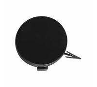 Front Bumper Tow Hook Cover for Ford Fiesta 2012-2017, Car Towing Eye Cap ABS Plastic Trailer Hitch Covers Replacement Accessory,B/black