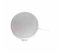 Front Bumper Tow Hook Cover for Ford Fiesta 2012-2017, Car Towing Eye Cap ABS Plastic Trailer Hitch Covers Replacement Accessory,E/silver