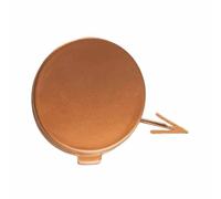 Front Bumper Tow Hook Cover for Ford Fiesta 2012-2017, Car Towing Eye Cap ABS Plastic Trailer Hitch Covers Replacement Accessory,J/mocha brown