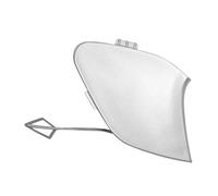 Front Bumper Tow Hook Cover for Ford Focus MK3 III 2014-2018 F1EB-17A989 F1EB17A98, Car Towing Eye Cap ABS Plastic Trailer Hitch Covers Replacement Accessory,C/silver passenger