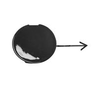 Front Bumper Tow Hook Cover for Jazz GE6 GE8 2009-2011 71104TF0000, Car Towing Eye Cap ABS Plastic Trailer Hitch Covers Replacement Accessory,B/black driver