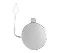 Front Bumper Tow Hook Cover for VW Golf VII MK7 2013-2017 5G0807241 5GG807241, Car Towing Eye Cap ABS Plastic Trailer Hitch Covers Replacement Accessory,C/silver passenger