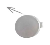 Front Bumper Tow Hook Cover for VW Polo 6R 2009-2013 6R0807241, Car Towing Eye Cap ABS Plastic Trailer Hitch Covers Replacement Accessory,C/silver passenger