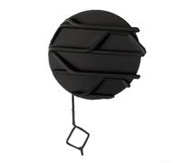 Front Bumper Tow Hook Eye Cover Cap Compatible with For Yaris III 2014-2017, Made of ABS Plastic, Black Color, OEM Numbers 52127-0D530/52127-0DB00