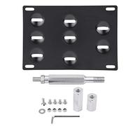 Front Bumper Tow Hook License Plate Mount Bracket Holder Durable Rustproof Stainless Steel Easy No Drill Installation Direct Screw in Tow Area 8 Mounting Holes Angle Adjustment (subaru)
