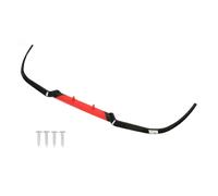 Front Bumper Upper Chrome Trim FIt For Seat Leon Front Lip SpoilerFront Bumper Lip Impact Resistant Front Bumper Lip Separator 114cm(Red)
