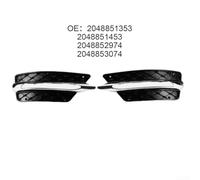 Front Bumper Ventilation Grille with OEM 2048851353 2048851453 2048852974 3074 Fits W204 C Class C250 C300 C350 2012 to 2015 (2048851453 R grille)