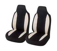 Front Car Seat Protectors for Renault Talisman/Kadjar/Espace/Zoe/Master/Captur, Breathable Non-Slip Front Seat Covers Decorative Seat Accessories,A Beige