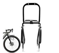 Front Cargo Pannier Rack, Metal Touring Mount Luggage Carrier, Cycling Supplies, Front Cargo Rack For Leisure Riding, Family Outings, and Shopping