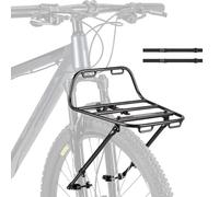 Front carrier, aluminium adjustable stand for storage, with straps, mountain bike carrier, for cycling on the road, indoors, when parking on and on the wall