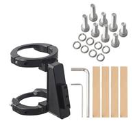 Front Carrier Block for Brompton, Includes 8 Screws, 2 Wrenches, and Protective Stickers (Black )