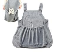 - Front Carry Bag - Adjustable Non-Stick Hair Apron Bag, Hands-Free Cat and Dog Bag for Transportation | Indoor Outdoor Vet Visits Sleep Rest Comfort Education