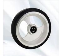 Front Casters, 4in 5in PU Solid Wheelchair Wheels, Replacement Rollers, Universal Accessories (White, 100mm/4in)