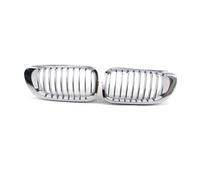 Front center bumper grille Grille Front Kidney Grill For 3 Series 2002-2005 E46 4-Door 320i 325i 325xi 330i 330xi Double Slats Grill