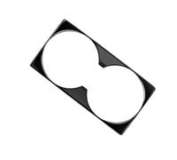 Front Center Console Gear Panel Water Cup Frame Cover Trim Interior For Mitsubishi For Outlander 2023 2024 RESPUNEKBAH(Black)