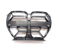 Front Center Grille Compatible With BMW For G80 M3 G82 G83 M4 2021-2025 Car Front Racing Grille Carbon Fiber Look Gloss Black Upper Bumper Hood Mesh