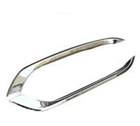 Front Centre Grille For F&ord For Focus 4 MK4 2015-2018 Car Chrome Front Fog Trim Lamps Cover Stickers Parts Bumper Light Grille