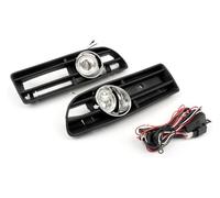 Front Centre Grille For VW For Jetta For Bora MK4 TDI 1999 2000 2001 2002 2003 2004 Car Bumper Grille With Driving Fog Lamp Light