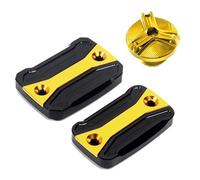 Front Clutch Brake Fluid Reservoir Cover Engine Plug Oil Cap For DUCATI For Hypermotard For Monster 796 795 696 695 821 RESPUNEKBAH(A Set Gold)
