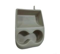 Front Console Cup Holder for Golf/for jetta/for vento/for mk3 / for a3 LHD US Spec, Dual Water Bottle Storage, ABS Black, Replaces 1HM862533E(Beige)