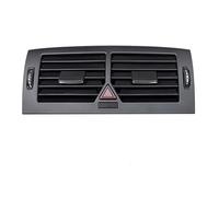 Front Console Full Chrome Central Air Conditioner AC Vent Grille For Mercedes For Benz W166 W164 W211 W245 W251 R280 B180 B200 B300 MENSUNUBNM(B 200 Black middle)