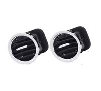 Front Dash Central Black/Chrome A/C Air Vent Cover Outlet Grille/Fits For Opel ADAM CORSA D MK3 Vauxhall 13417363 2201099(2 pcs Black sliver)