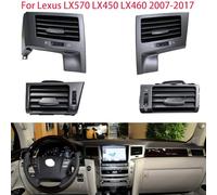 Front Dash Central Copy Air Conditioning Vent/Fit For Lexus LX570 LX450 LX460 2007-2017 Dashboard Air Outlet Penal Air conditioner Outlet(Gold)