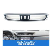 Front Dash Central/fit for Nissan X-Trail 2014-2021 Qashqai Air Vent Outlet Air-conditioning Installation Fresh Air Outlet center Vent grille(Middle Frame Sliver)