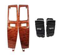 Front Dash Central/Fit for Toyota Land Cruiser Prado 120 FJ120 / Fit for Lexus GX470 2003-2009 Car A/C Air Conditioner Outlet Frame Vents Plate Panel(Wood A)